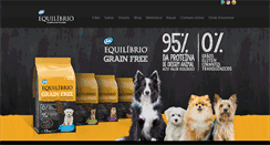 Desktop Screenshot of equilibriototalalimentos.com.br